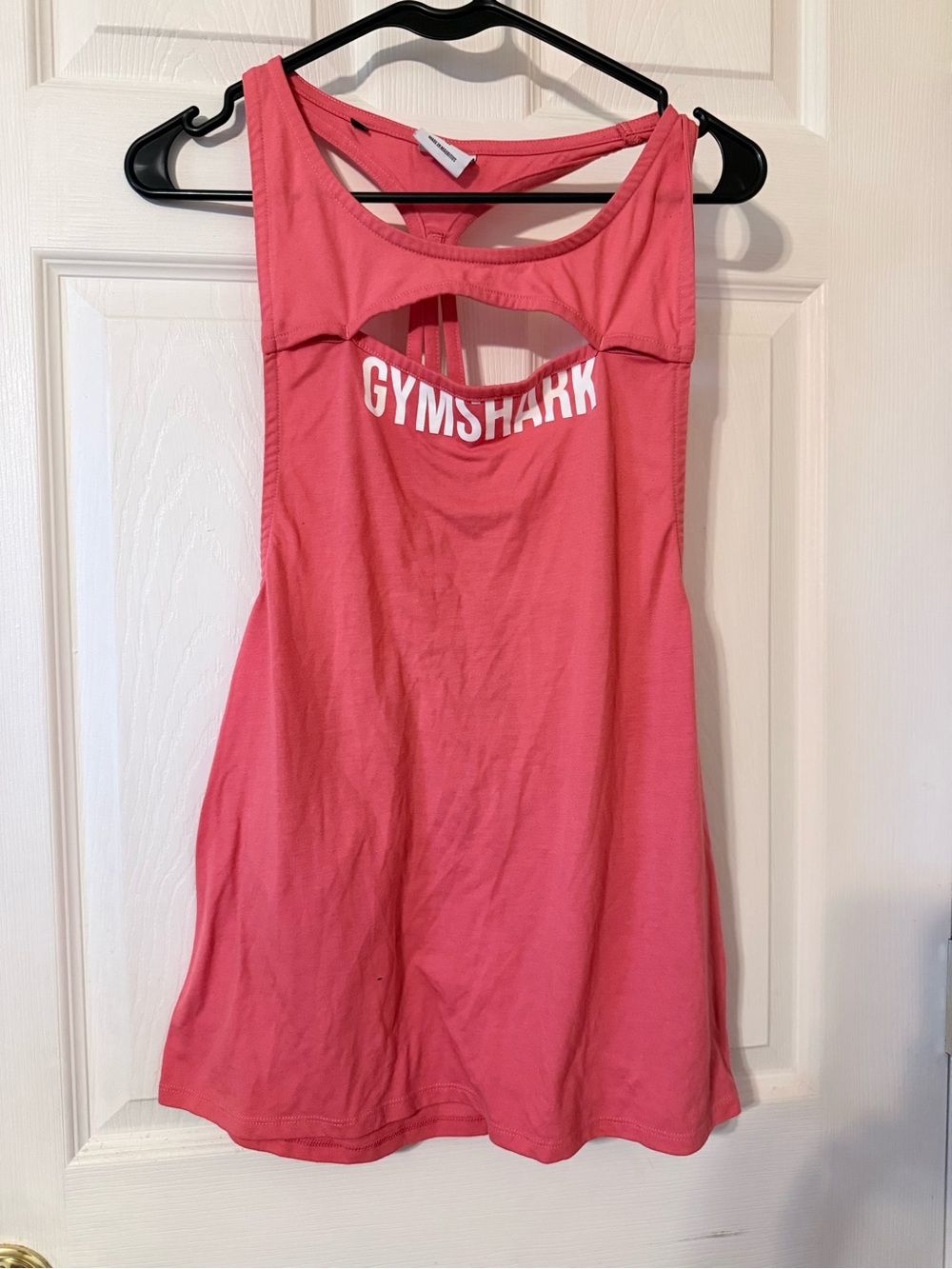Gymshark Coral Pink Front-Cutout Racerback Tank